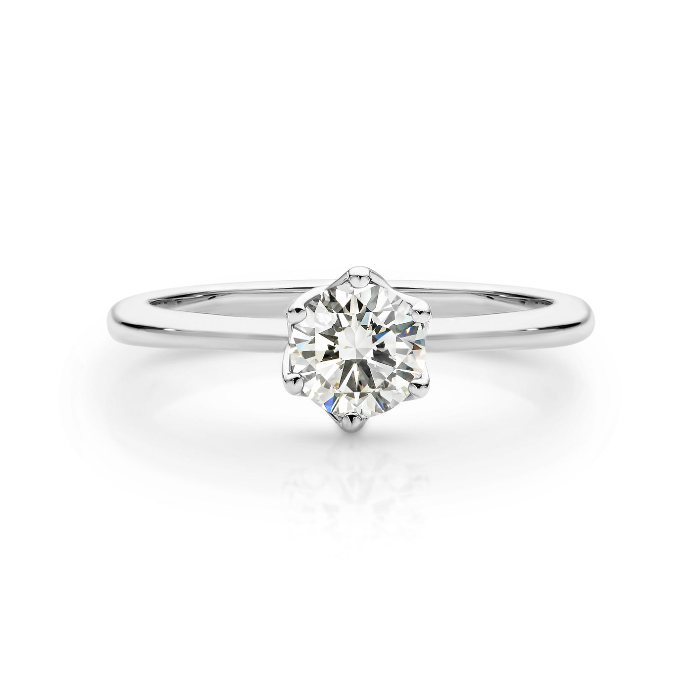 18ct white gold 1.00ct RBC Biron Laboratory Grown Diamond Solitaire Ring