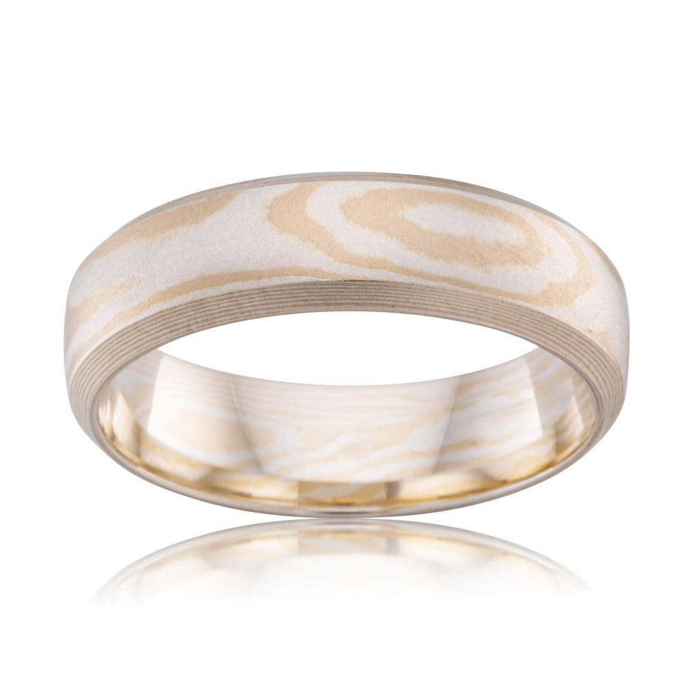 Mokume Gane Wedding Band