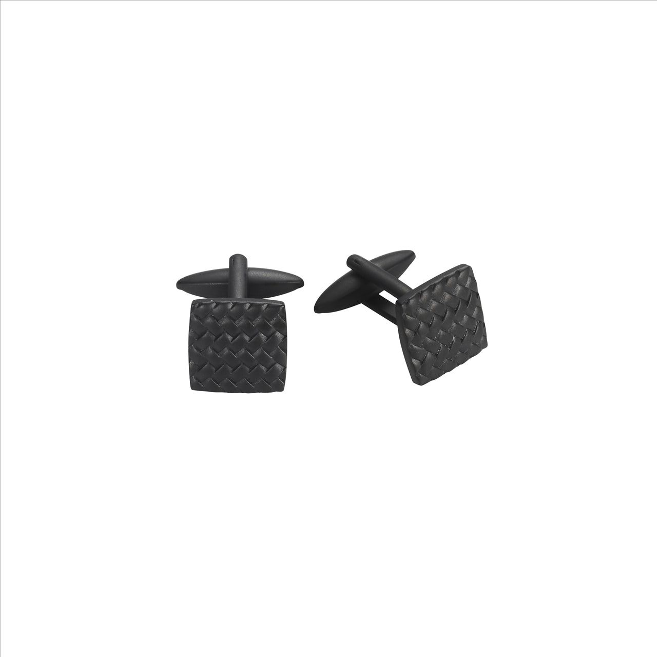 IP Black Stainless Steel Tyre pattern Cufflinks