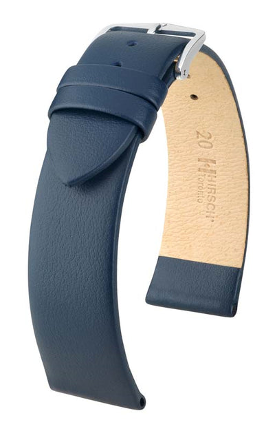 Hirsch Toronto Blue Fine-Grained Leather Watch Band